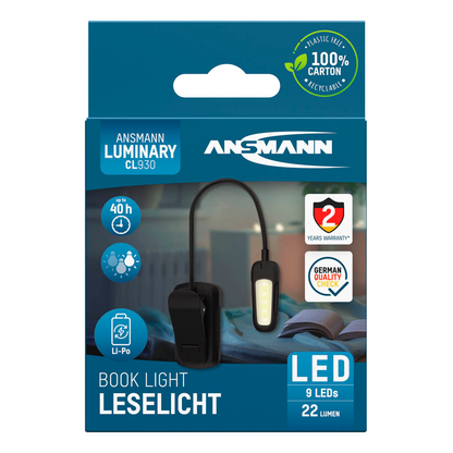 Artikelbild 11 für ANSMANN Book Light LED Buch-Leselampe schwarz, 1 St., Artikelnummer 174119