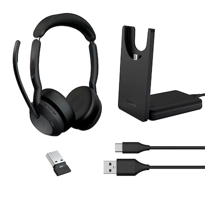 Artikelbild 2 für Jabra Evolve2 55 UC mit Ladestation Bluetooth-Headset schwarz, Artikelnummer 276806