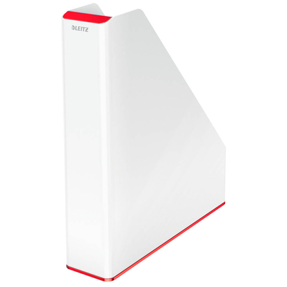 Artikelbild 3 für LEITZ Stehsammler WOW Duo Colour 53621026 perlweiß/rot Kunststoff, DIN A4, 1 St., Artikelnummer 235307