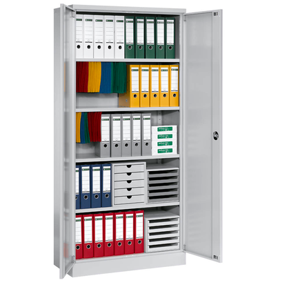 Artikelbild für Gürkan Stahlschrank 109764 lichtgrau 4 Fachböden 92,0 x 60,0 x 195,0 cm, aufgebaut, 1 St., Artikelnummer 802025