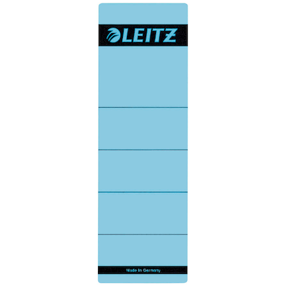 Artikelbild für LEITZ Ordneretiketten 1642 blau für 8,0 cm Rückenbreite, 10 St., Artikelnummer 431528