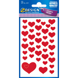 Artikelbild 1 für AVERY Zweckform Aufkleber 4371 Herzen, 117 Etiketten, Artikelnummer 287877