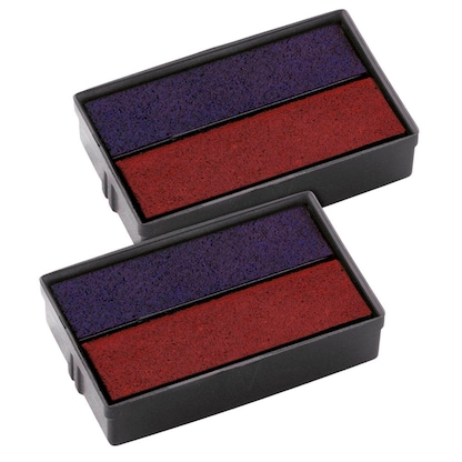 Artikelbild für COLOP Ersatzstempelkissen E/10/2 blau/rot 2,9 x 1,8 cm, 2 St., Artikelnummer 636383
