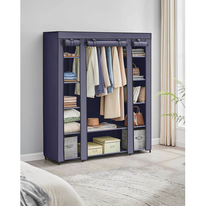 Artikelbild 4 für SONGMICS Stoffschrank, LSF003I02 blau 150,0 x 45,0 x 175,0 cm, 1 St., Artikelnummer 261311