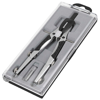 Artikelbild 2 für DONAU Zirkel Set silber/schwarz, 1 St., Artikelnummer 694079