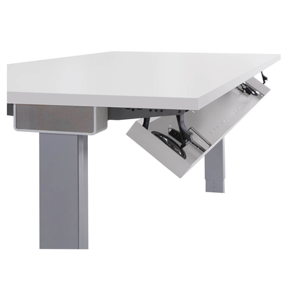 Artikelbild 7 für mauser varitos.c elektrisch höhenverstellbarer Schreibtisch ahorn, weiß rechteckig, C-Fuß-Gestell weiß 200,0 x 80,0 cm, Artikelnummer 272892