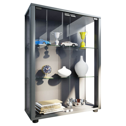 Artikelbild für VCM my home Sintalo Vitrine silber 2 Fachböden, Artikelnummer 781409