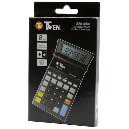 Artikelbild 7 für TWEN 820 S Taschenrechner schwarz, Artikelnummer 595696