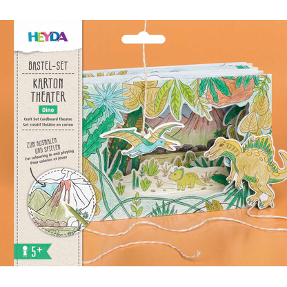 Artikelbild 2 für HEYDA Bastelset Karton-Theater Dino mehrfarbig, Artikelnummer 779346