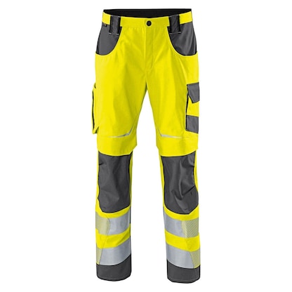 Artikelbild für KÜBLER® unisex Warnschutzhose REFLECTIQ warngelb, anthrazit Größe 56, Artikelnummer 787388