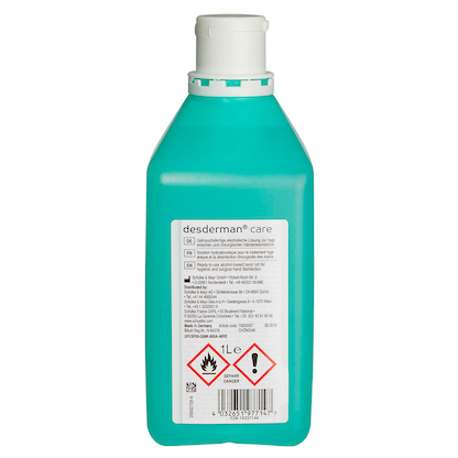 Artikelbild 4 für schülke desderman care Händedesinfektionsmittel 1,0 l, Artikelnummer 302343