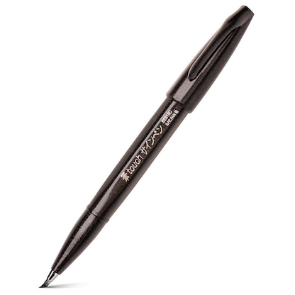 Artikelbild 3 für Pentel SES15C-A Brush-Pen schwarz, 1 St., Artikelnummer 861324