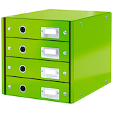 Artikelbild 1 für LEITZ Schubladenbox Click & Store grün 60490054, DIN A4 mit 4 Schubladen, 1 St., Artikelnummer 916864