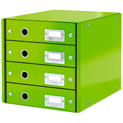 Artikelbild für LEITZ Schubladenbox Click & Store grün 60490054, DIN A4 mit 4 Schubladen, 1 St., Artikelnummer 916864