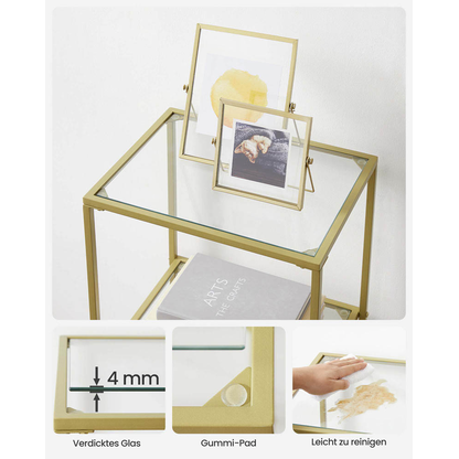 Artikelbild 7 für VASAGLE Bücherregal gold 40,0 x 30,0 x 177,3 cm, 1 St., Artikelnummer 261049