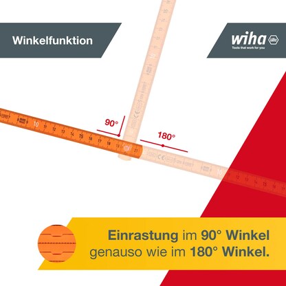 Artikelbild 6 für Wiha Meterstab Longlife® 37067 Kunststoff 200,0 cm, Artikelnummer 717449