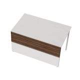 Artikelbild 1 für Kerkmann Empfangstheke gerade, weiß, nussbaum 135,0 x 82,0 x 75,0 cm, Artikelnummer 261709