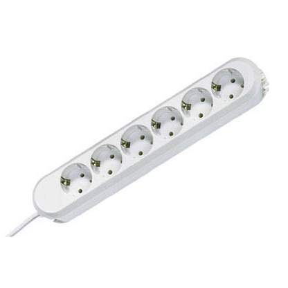 Artikelbild für BACHMANN SMART 6-fach Steckdosenleiste 3,0 m weiß, Artikelnummer 185383