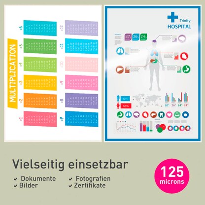 Artikelbild 15 für LEITZ UDT Laminierfolien glänzend für A4 125 micron, 100 St., Artikelnummer 472555