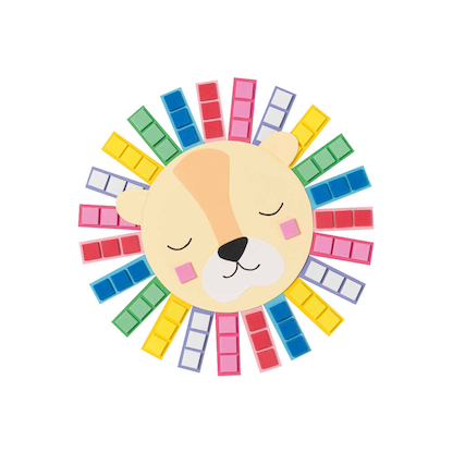 Artikelbild 2 für folia Moosgummi MOSAIK BASIC mehrfarbig 1.596 St., Artikelnummer 776217