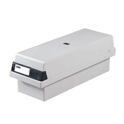 Artikelbild 2 für HAN Karteikasten DIN A7 für 1.300 Karteikarten grau mit Deckel, Artikelnummer 184184