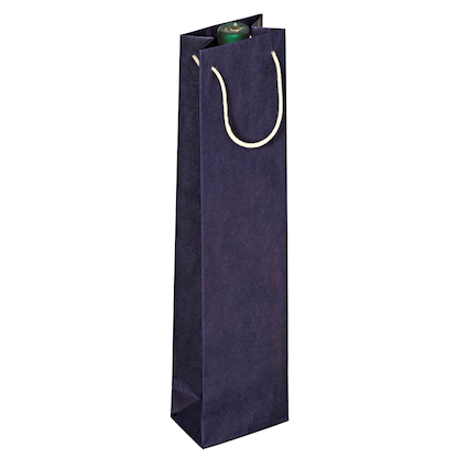 Artikelbild für VP Geschenktüten für Flaschen blau 9,5 x 38,0 cm, 25 St., Artikelnummer 589697