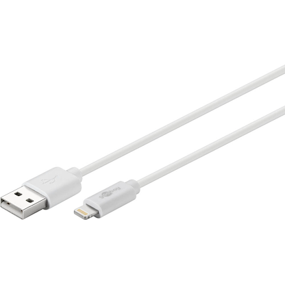 Artikelbild für goobay USB 2.0 A/Lightning Kabel 2,0 m weiß, 1 St., Artikelnummer 344650