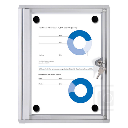 Artikelbild für Showdown® Displays Schaukasten Economy XS silber 1x DIN A4 27,1 x 2,6 x 35,0 cm, 1 St., Artikelnummer 569517