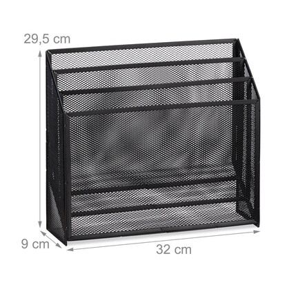 Artikelbild 8 für relaxdays Briefständer schwarz, Artikelnummer 516747