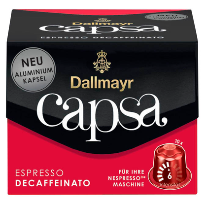 Artikelbild 2 für Dallmayr Capsa Espresso Decaffeinato Kaffeekapseln, Arabicabohnen kräftig, 10 Stück, Artikelnummer 388809