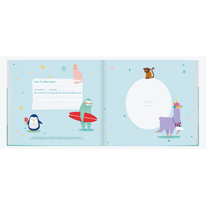 Artikelbild 3 für Häfft® Verlag Freundebuch Alle meine Kindergartenfreunde quadratisch liniert, mehrfarbig Softcover 76 Seiten, 1 St., Artikelnummer 590717