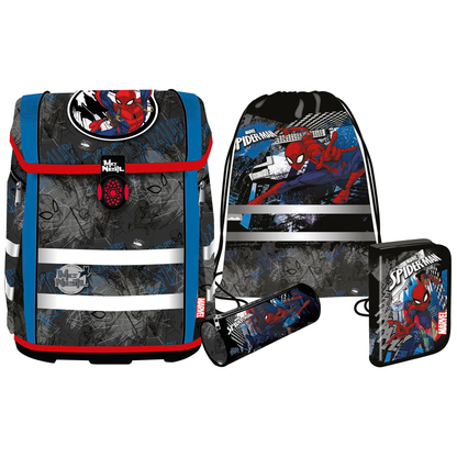 Artikelbild für Mc®Neill Schulranzen-Set PERFECTO MARVEL SPIDER MAN Kunstfaser schwarz, Artikelnummer 663528