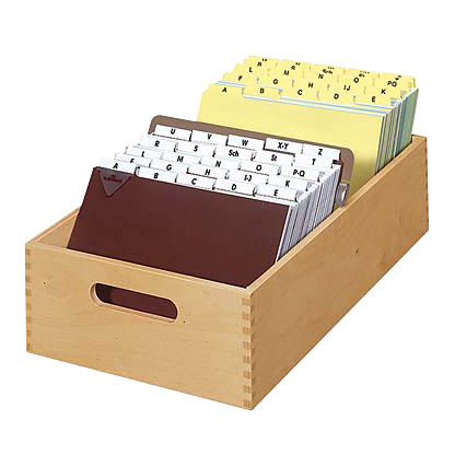 Artikelbild für HAN Karteikasten DIN A5 für 1.500 Karteikarten braun ohne Deckel, Artikelnummer 451245