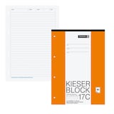 Artikelbild 1 für BRUNNEN Arbeitsblock Kieserblock gelocht DIN A4 liniert Lineatur 17C, 1 Block, Artikelnummer 121645