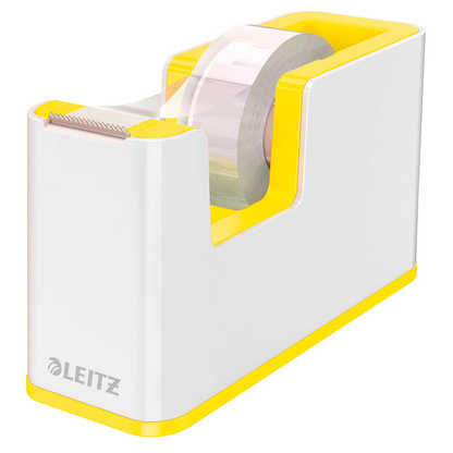 Artikelbild für LEITZ Tischabroller WOW Duo Colour perlweiß/gelb, Artikelnummer 235026