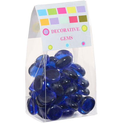 Artikelbild für GLOREX Muggelsteine blau Glasnuggets Ø 20,0 mm, 200,0 g, 1 Pack, Artikelnummer 732087