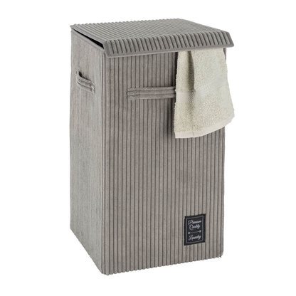 Artikelbild für WENKO Wäschekorb Cora grau, 1 St., Artikelnummer 531493