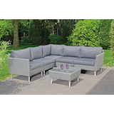 Artikelbild 1 für Sunny Smart® Loungegruppe Lancaster grau Kunststoff, Metall, 13-teilig, Artikelnummer 722993