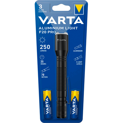 Artikelbild für VARTA Aluminuim Light F20 Pro LED Taschenlampe schwarz 16,41 cm, 250 Lumen, 1 St., Artikelnummer 775843
