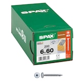 Artikelbild 1 für SPAX® Holzbauschrauben T30 Tellerkopf WIROX 0251010600605 6 mm x 60 mm, 200 St., Artikelnummer 397079