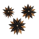 Artikelbild 1 für Rayher Faltblätter 3D-Papiersterne Beautiful Stars schwarz/braun, Artikelnummer 687008