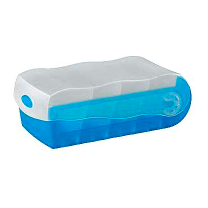 Artikelbild für HAN Croco Karteikasten DIN A8 für 500 Karteikarten blau mit Deckel, Artikelnummer 576553