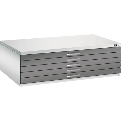 Artikelbild 4 für CP 7200 Planschrank lichtgrau, stahlgrau 5 Schubladen 135,0 x 96,0 x 42,0 cm, 1 St., Artikelnummer 682563