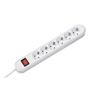 Artikelbild für BACHMANN SMART 6-fach Steckdosenleiste mit Schalter 1,5 m weiß, Artikelnummer 185502