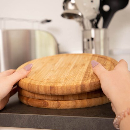 Artikelbild 5 für relaxdays Frühstücksbretter braun 25,0 x 25,0 cm, 2 St., Artikelnummer 473452