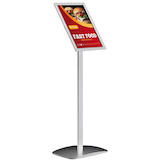 Artikelbild 1 für update displays Infoständer silber DIN A3 30,0 x 42,0 x 115,0 - 120,0 cm, 1 St., Artikelnummer 316921