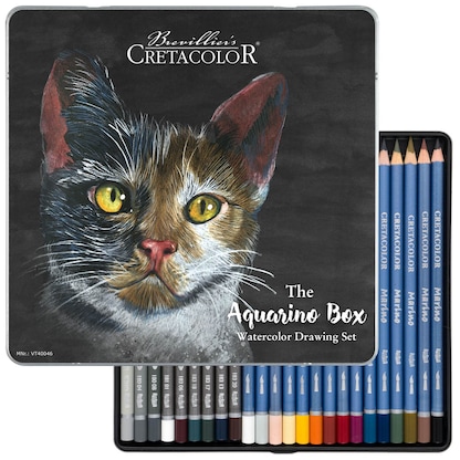 Artikelbild für Brevillier's CRETACOLOR The Aquarino Box Aquarellstifte farbsortiert, 1 Set, Artikelnummer 225791