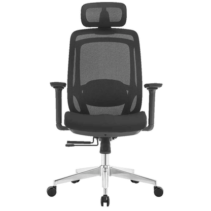 Artikelbild 2 für LÜLLMANN Bürostuhl, 210450 Stoff schwarz, Gestell alu, Artikelnummer 790679