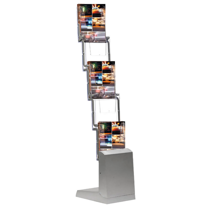 Artikelbild 10 für update displays Prospektständer silber DIN A4 5 Fächer 25,8 x 34,3 x 135,5 cm, 1 St., Artikelnummer 287957