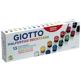 Artikelbild 1 für GIOTTO Schulmalfarben farbsortiert 13x 18,0 ml, Artikelnummer 254431